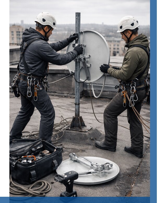 Демонтаж антенн на крыше в Бузулуке от 4691 р. | ВЫСОТНИК-Бзл