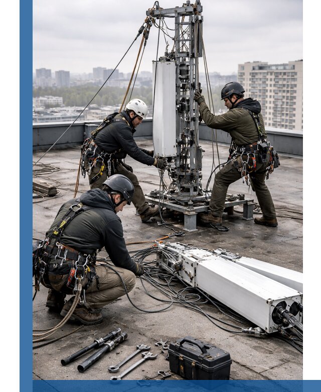 Демонтаж антенн на крыше зданий в Бузулуке с гарантией