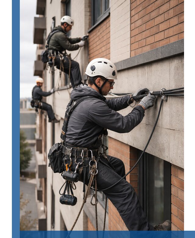 Крепление кабеля на фасаде монтаж и крепеж в Бузулуке