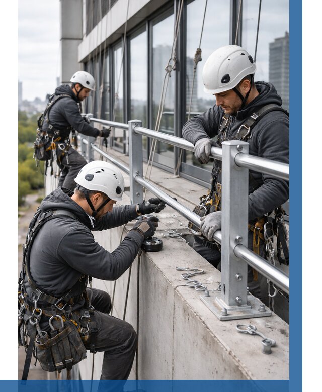 Монтаж ограждений на высоте в Бузулуке, от 1251 р. | ВЫСОТНИК-Бзл