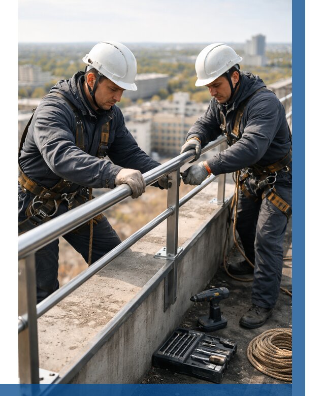 Монтаж перил на высоте в Бузулуке от 2606 р. | ВЫСОТНИК-Бзл