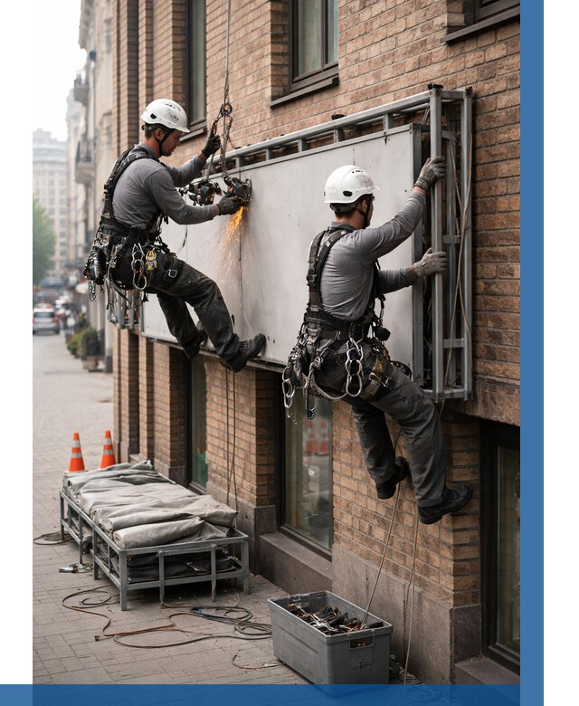 Демонтаж рекламной вывески в Бузулуке от 6776 р. | ВЫСОТНИК-Бзл