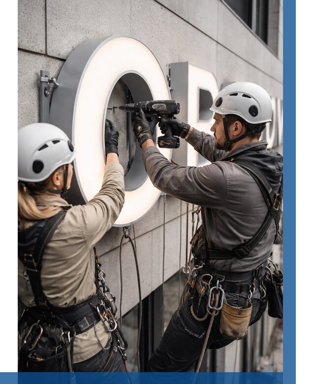 Монтаж световых букв в Бузулуке от 3127 р. под ключ ВЫСОТНИК-Бзл