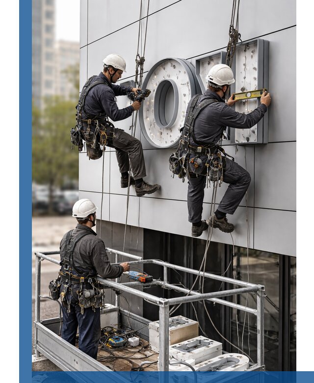 Профессиональный монтаж световых букв в Бузулуке под ключ