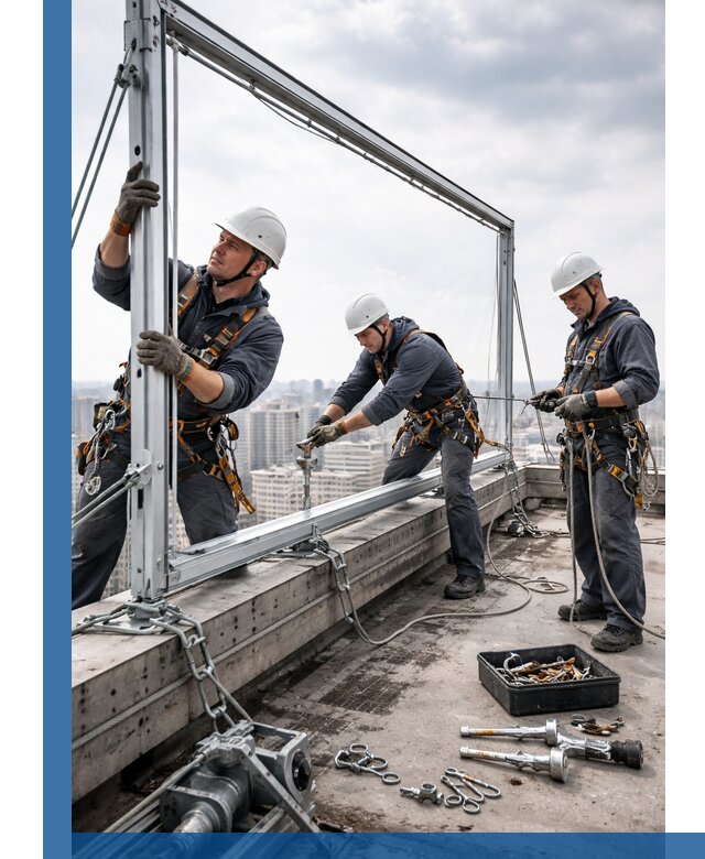 Монтаж крышных рекламных конструкций под ключ в Бузулуке