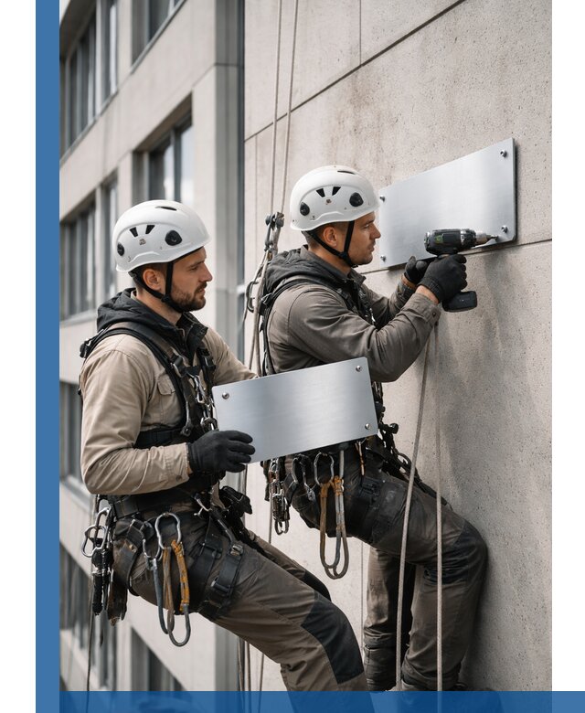 Монтаж табличек и указателей в Бузулуке для зданий и сооружений