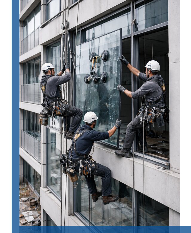 Фасадное остекление и монтаж витражей зданий в Бузулуке под ключ