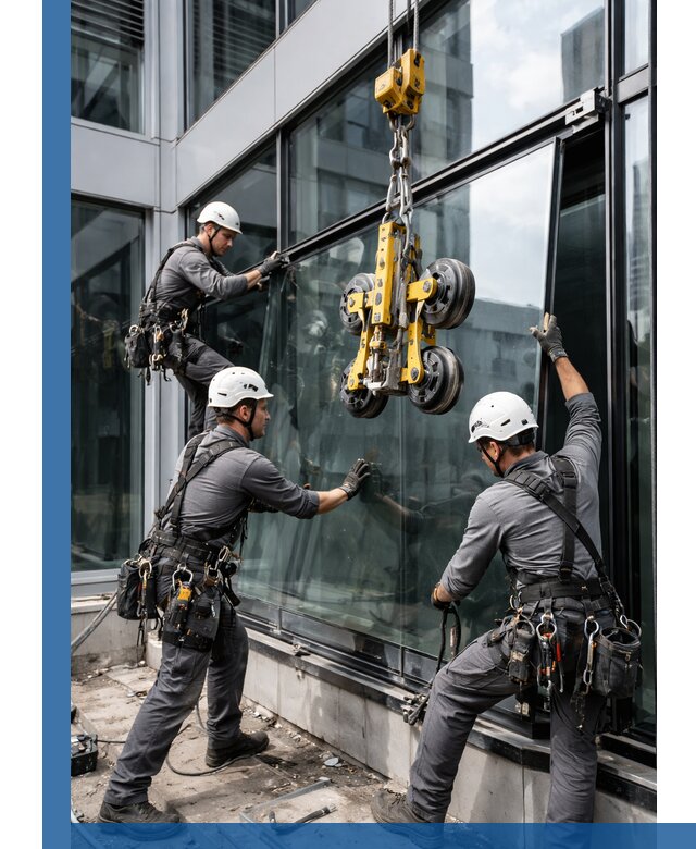 Структурное остекление фасадов в Бузулуке монтаж и обслуживание