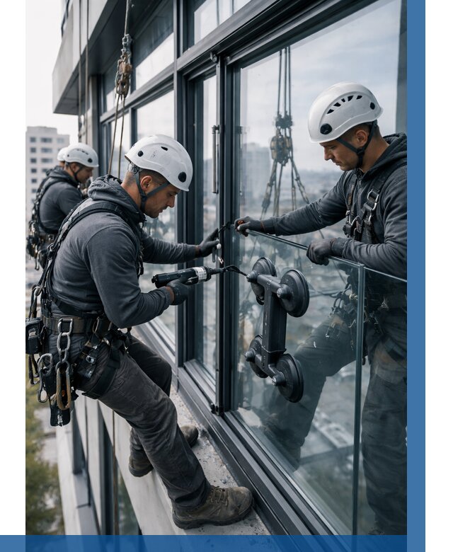 Витражное остекление зданий в Бузулуке от 3648 р. | ВЫСОТНИК-Бзл