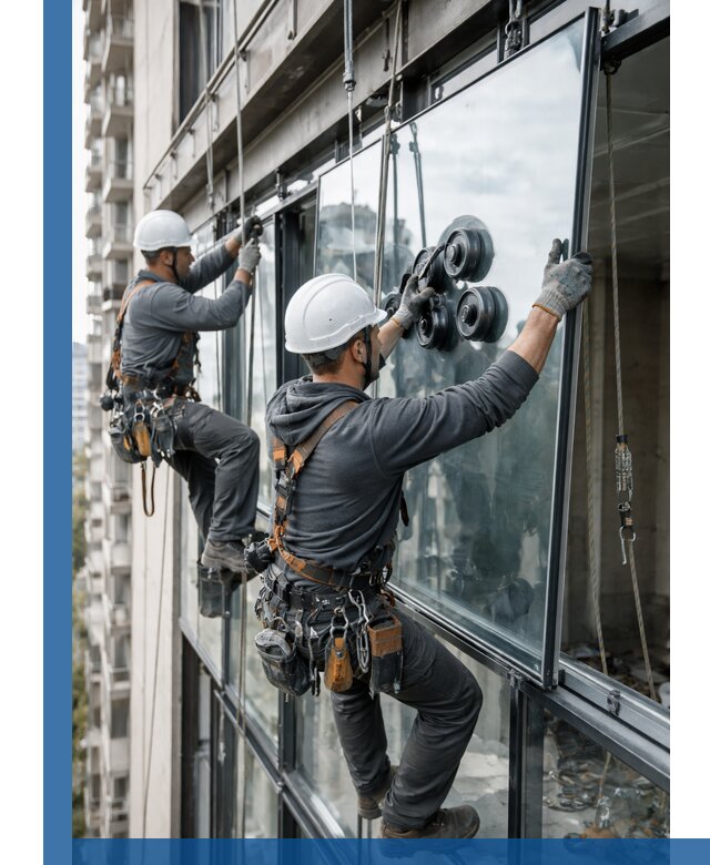 Витражное остекление фасадов и лоджий в Бузулуке под ключ