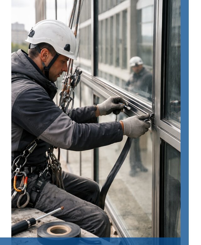 Ремонт витражных конструкций в Бузулуке от 3648 р. | ВЫСОТНИК-Бзл