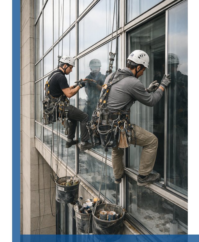 Ремонт витражных конструкций и фасадного остекления в Бузулуке