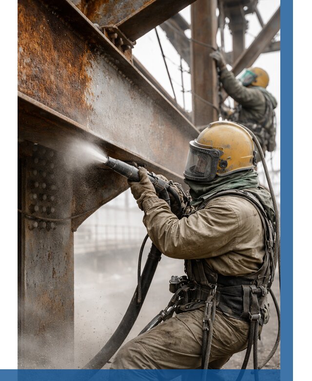 Пескоструйная очистка металлоконструкций в Бузулуке по 625 р.  ВЫСОТНИК-Бзл