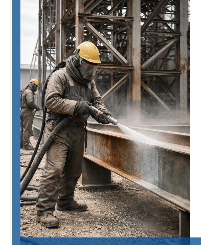 Пескоструйная очистка металлоконструкций в Бузулуке промышленная