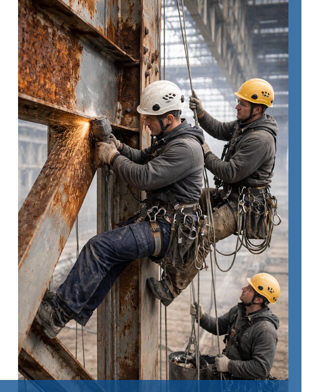 Зачистка металла от ржавчины в Бузулуке от 365 р. | ВЫСОТНИК-Бзл