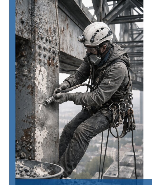 Удаление старой краски с металлических конструкций в Бузулуке