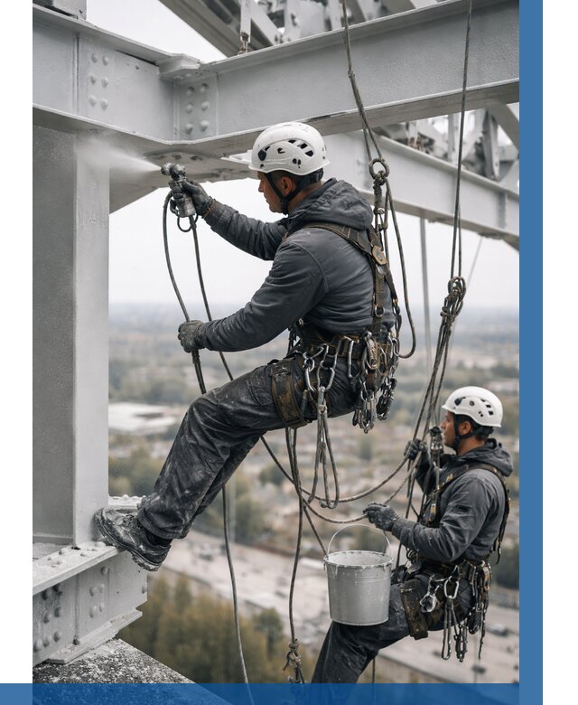 Покраска металлоконструкций на высоте в Бузулуке 365 р |ВЫСОТНИК-Бзл