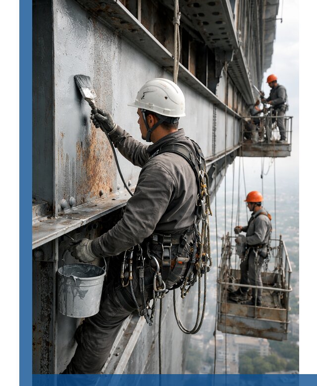 Покраска металлоконструкций на высоте в Бузулуке профессионально