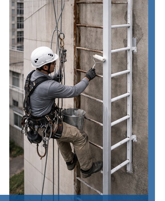 Покраска пожарных лестниц в Бузулуке от 4691 р. | ВЫСОТНИК-Бзл