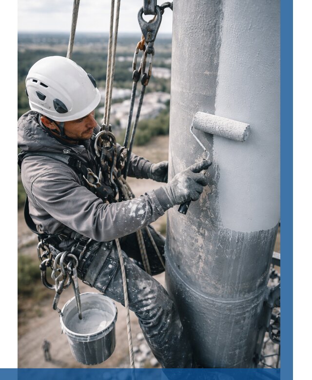 Покраска мачт связи под ключ в Бузулуке от 886 р. | ВЫСОТНИК-Бзл