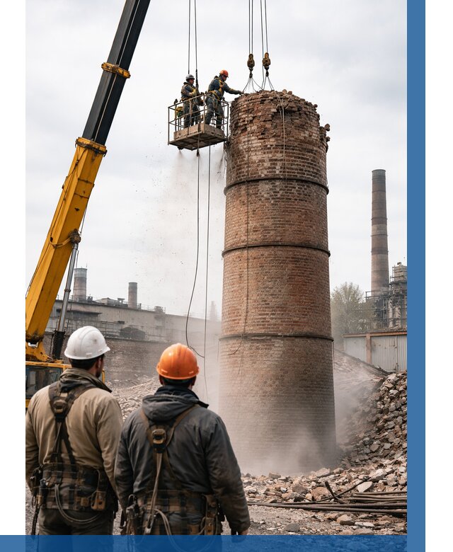 Демонтаж дымовой трубы в Бузулуке от 93816 р. | ВЫСОТНИК-Бзл, смета