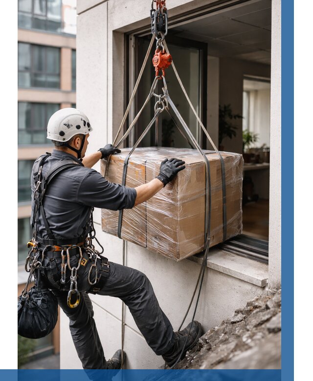 Подъем груза через окно в Бузулуке от 4691 р. | ВЫСОТНИК-Бзл