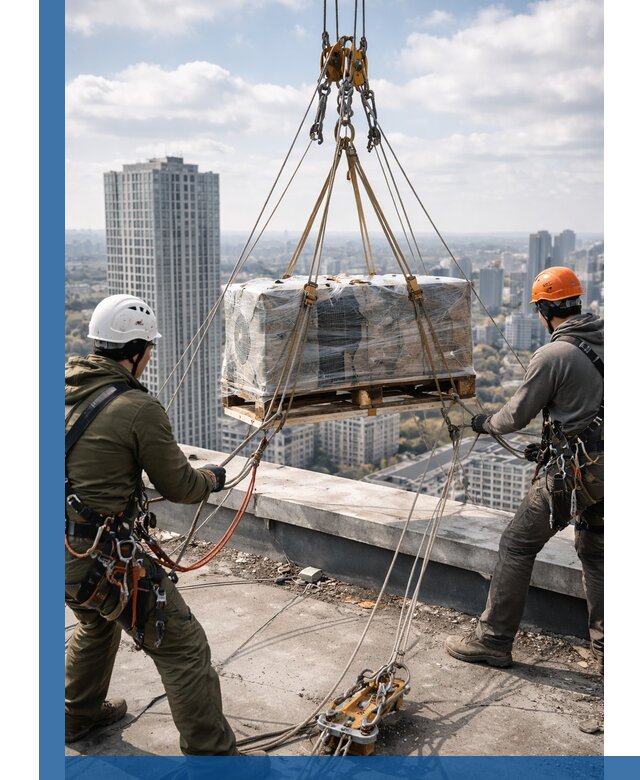 Подъем и монтаж крупногабаритных грузов на крышу в Бузулуке