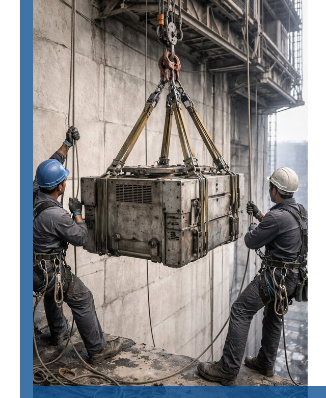 Такелажные работы на высоте, подъем и монтаж грузов в Бузулуке