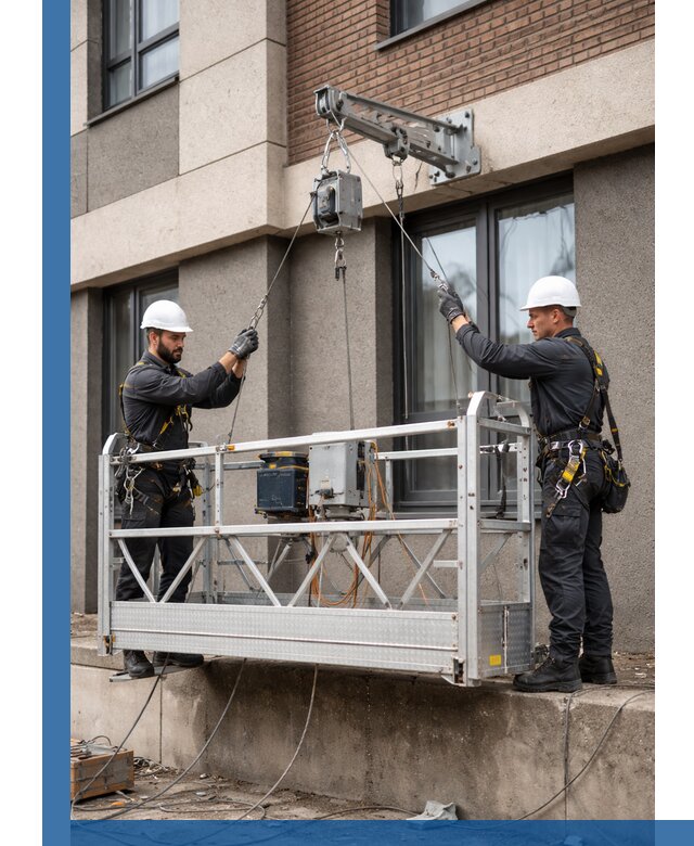 Монтаж и подъем фасадной люльки в Бузулуке с гарантией безопасности