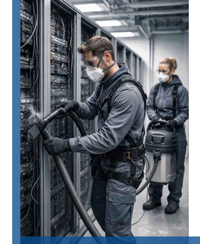 Обеспыливание серверной комнаты в Бузулуке, профессиональная очистка