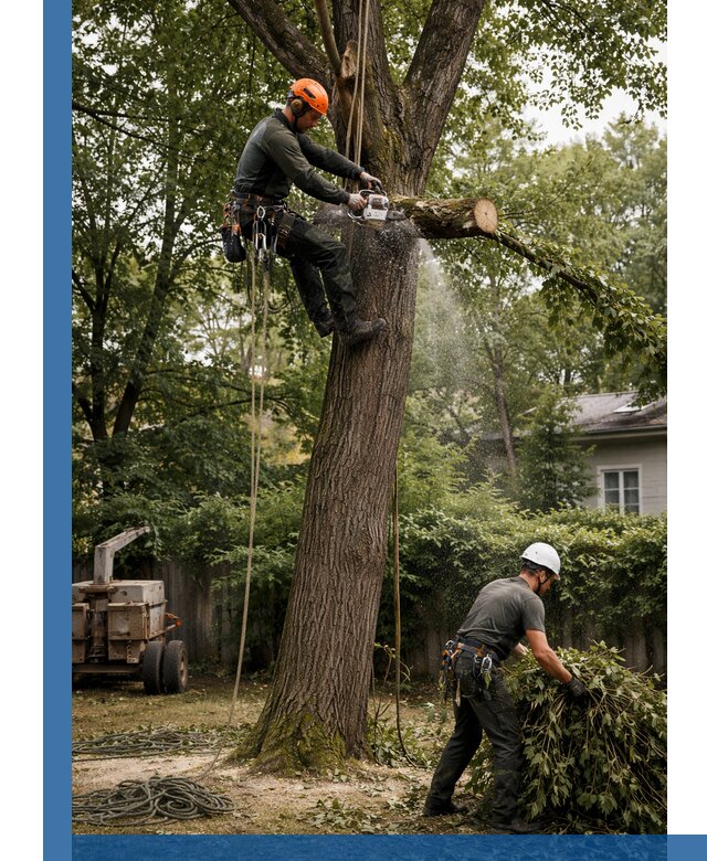 Кронирование деревьев в Бузулуке, безопасная высотная обрезка