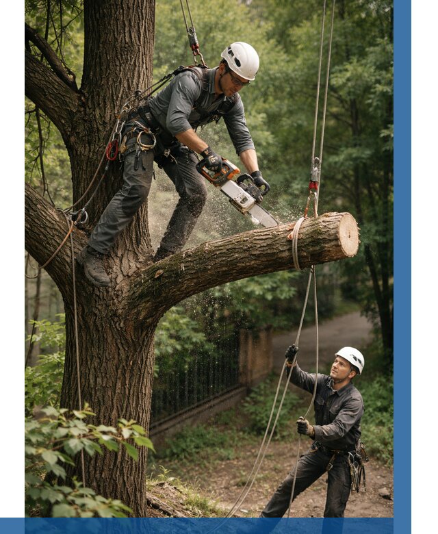 Спил деревьев альпинистами в Бузулуке от 8339 р. | ВЫСОТНИК-Бзл