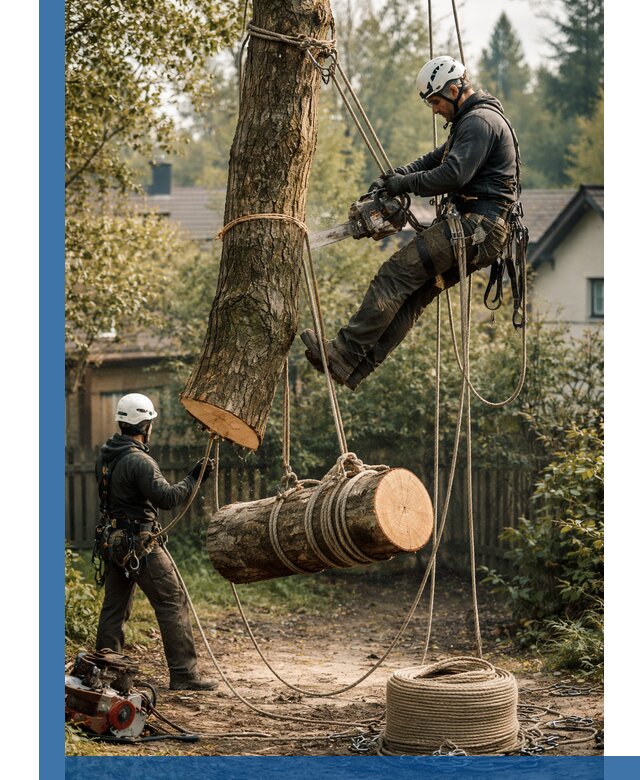 Валка деревьев частями в Бузулуке, безопасно и аккуратно