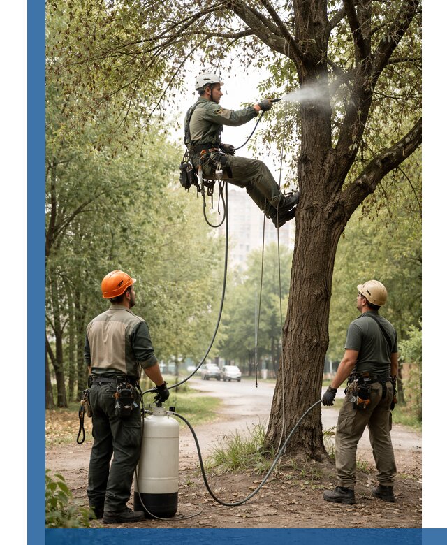 Обработка деревьев от вредителей в Бузулуке профессиональная защита