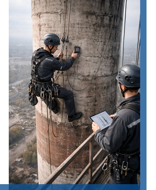 Обследование дымовой трубы в Бузулуке от 8339 р. | ВЫСОТНИК-Бзл
