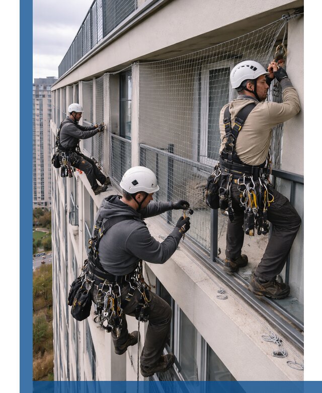 Профессиональный монтаж защитной сетки от птиц в Бузулуке