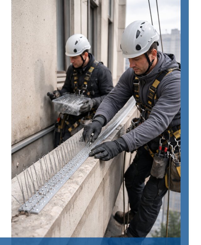 Установка шипов от птиц в Бузулуке от 886 р. | ВЫСОТНИК-Бзл